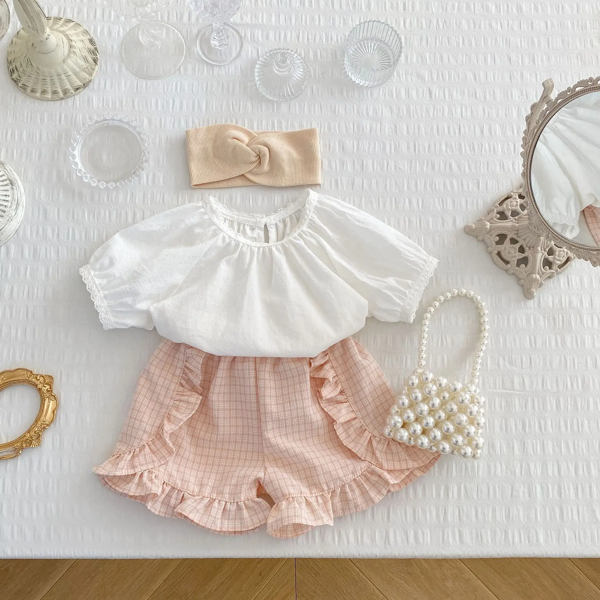 Summer Baby Girls Cotton Alphabet Patch Striped T-shirt Tops+Drawstring Short Pant Set Kids Tracksuit Child Outfit Suit 1-3Yrs
Summer Baby Girls Cotton Alphabet Patch Striped T-shirt Tops+Drawstring Short Pant Set Kids Tracksuit Child Outfit Suit 1-3Yrs
