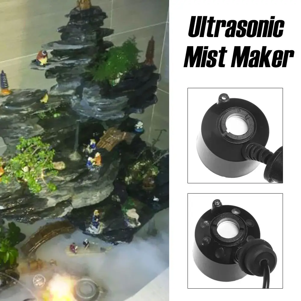 

Garden Outdoor Ultrasonic Water Fountain Pond Fish Tank Atomizer Air Mist Maker Fogger Device Sprayer Tool Humidifier