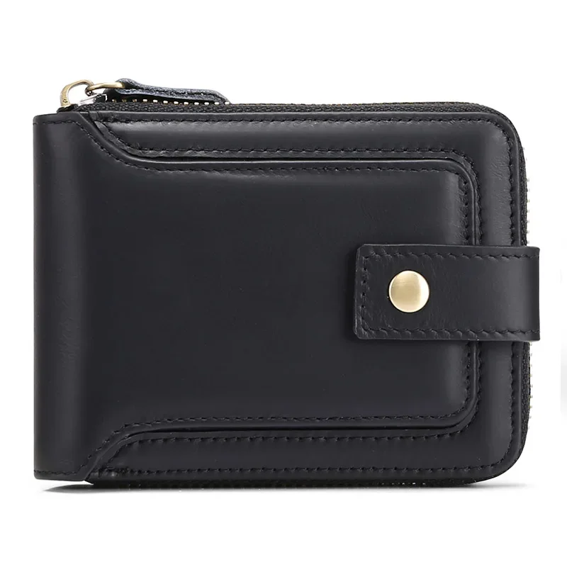 RFID top layer cowhide zipper wallet, horizontal leather driver's license, multiple card slots, vintage anti-theft brush wallet
RFID top layer cowhide zipper wallet, horizontal leather driver's license, multiple card slots, vintage anti-theft brush wallet