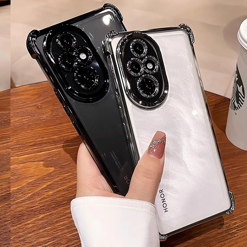 حافظة شفافة مطلية مقاومة للصدمات لهاتف هواوي هونور 200 برو 90 لايت ميت 50 60 حافظة من السيليكون الشفاف Honor200pro 27 حافظة شفافة مطلية مقاومة للصدمات لهاتف هواوي هونور 200 برو 90 لايت ميت 50 60 حافظة من السيليكون الشفاف Honor200pro