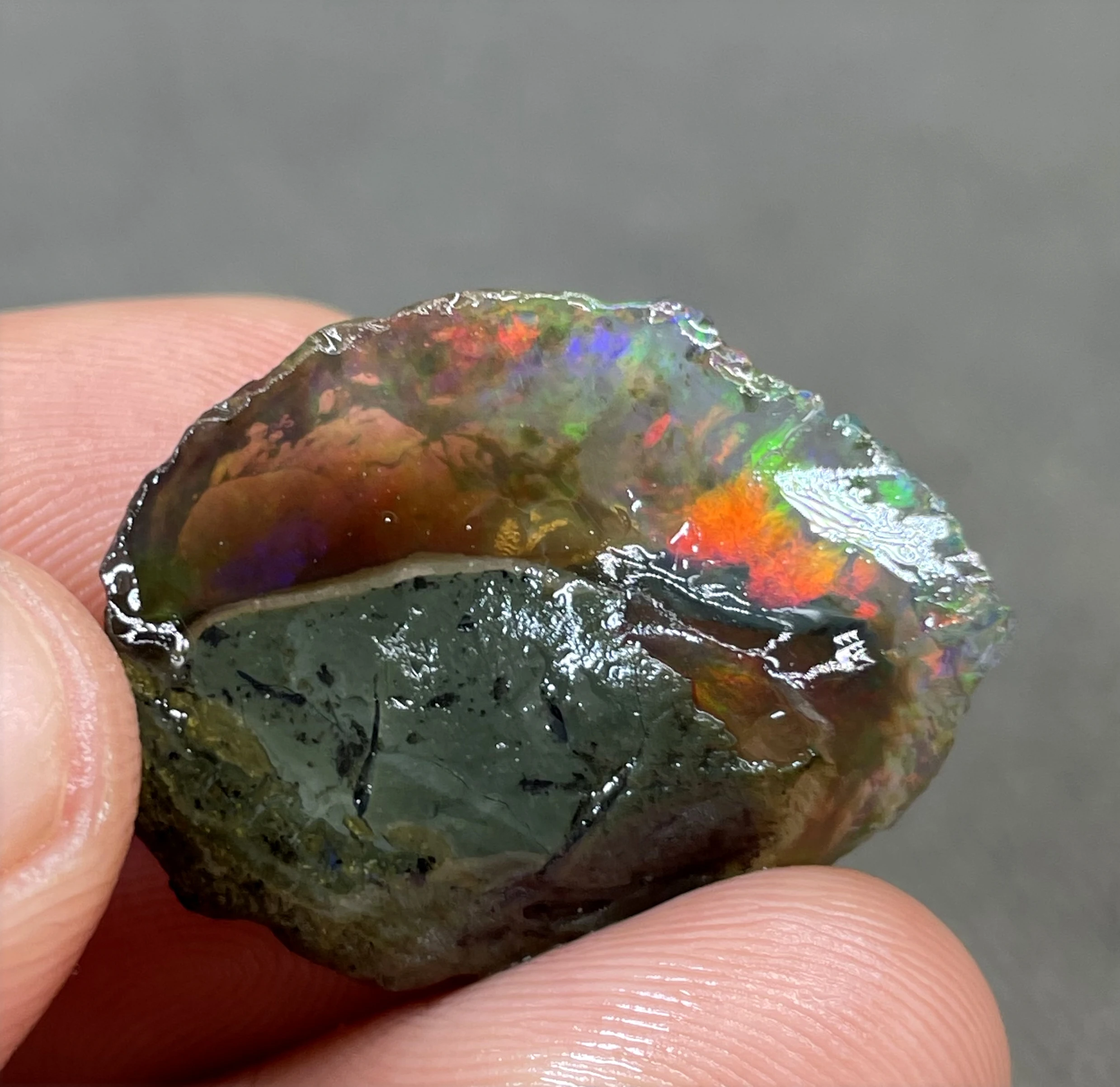 

BEST COLOR! 4.6g natural rare color Ethiopia water Opal gem mineral specimen stones and crystals healing crystals quartz