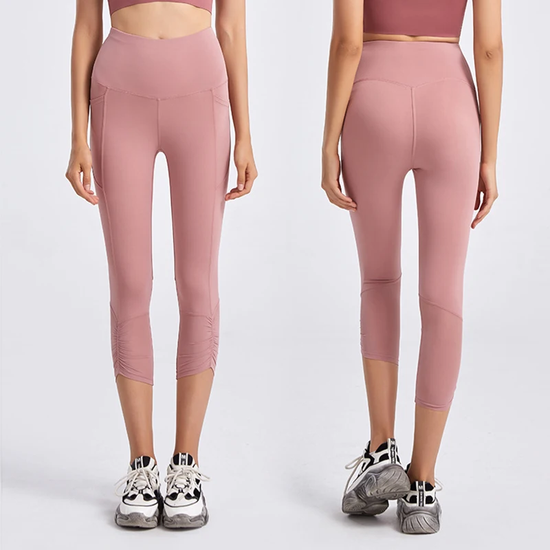 New Yoga Cropped Pants Nude High Waist Hips Breathable Fitness Pants Mesh Hollow Pocket Sports Pants
New Yoga Cropped Pants Nude High Waist Hips Breathable Fitness Pants Mesh Hollow Pocket Sports Pants