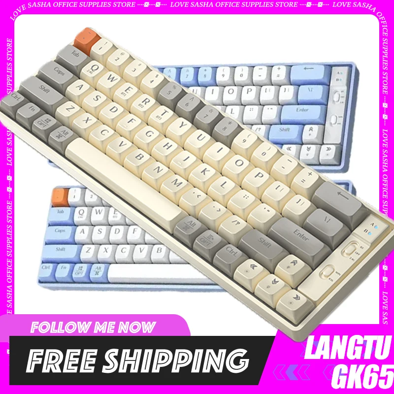Gk65 Wireless Bluetooth Three-mode Mechanical Keyboard Custom Hot-swappable Diy Color Keyboard E-sports Gaming Keyboard
Gk65 Wireless Bluetooth Three-mode Mechanical Keyboard Custom Hot-swappable Diy Color Keyboard E-sports Gaming Keyboard