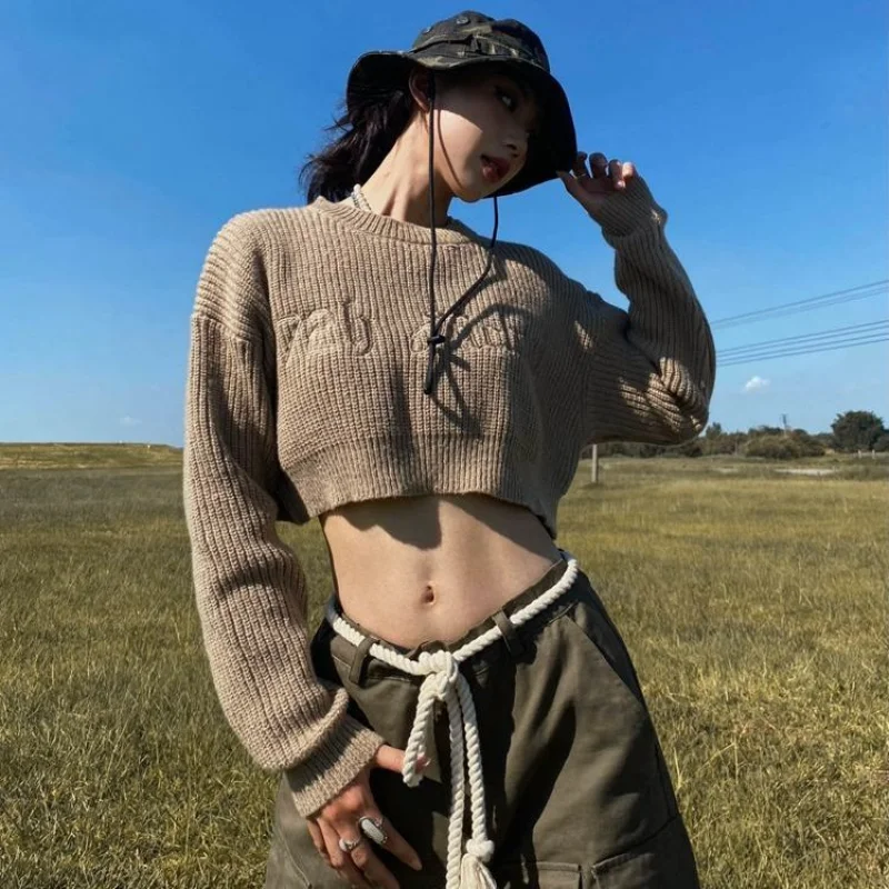 Deeptown Vintage Y2k Women Knitted Sweater Grunge Crop Top Streetwear Female Jumper Hip Hop Style Sexy Pullovers Korean Fashion
Deeptown Vintage Y2k Women Knitted Sweater Grunge Crop Top Streetwear Female Jumper Hip Hop Style Sexy Pullovers Korean Fashion