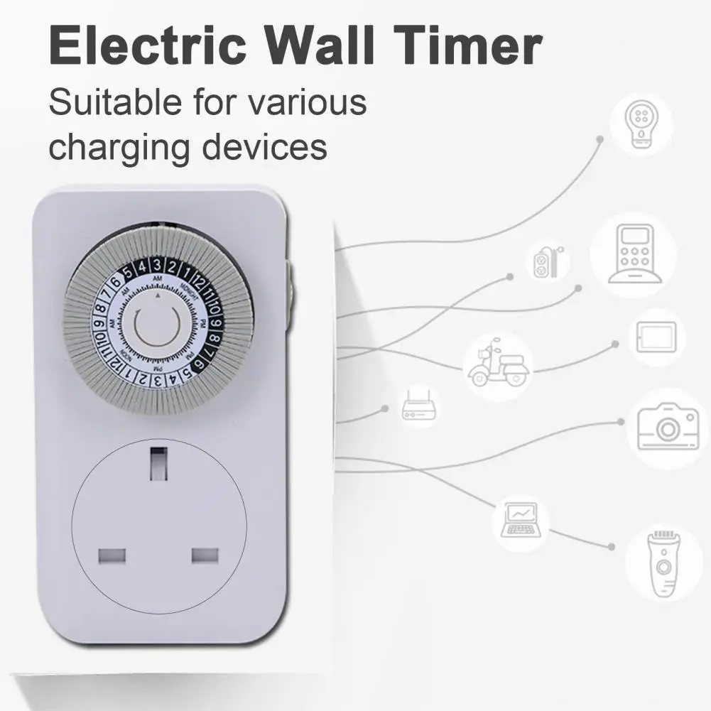 Intelligent Mechanical Outlet Timer Simple Operation Universal Household Appliances 24-Hour Indoor Plug-In Outlet Timer
Intelligent Mechanical Outlet Timer Simple Operation Universal Household Appliances 24-Hour Indoor Plug-In Outlet Timer