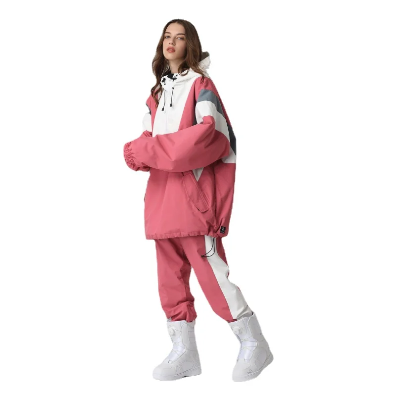 New Men Women Snowboard Clothing Hip Hop Haran Style Waterproof and Windproof Warm Ski Suit Set Snowboard Snowwear
New Men Women Snowboard Clothing Hip Hop Haran Style Waterproof and Windproof Warm Ski Suit Set Snowboard Snowwear