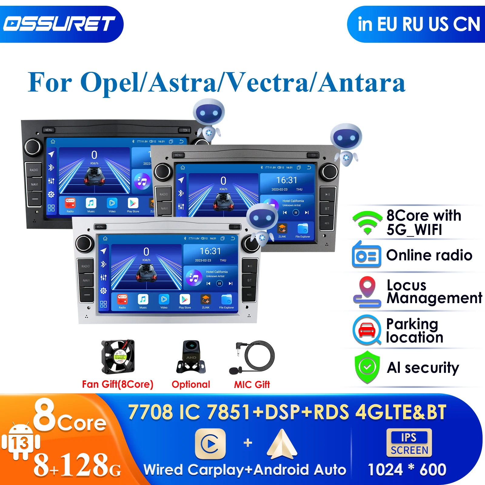 8+128 Autoradio 2Din Android Car Radio GPS for Opel Astra H G J Antara Vectra C B Vivaro Astra H Corsa C D Zafira B Navi Carplay
8+128 Autoradio 2Din Android Car Radio GPS for Opel Astra H G J Antara Vectra C B Vivaro Astra H Corsa C D Zafira B Navi Carplay