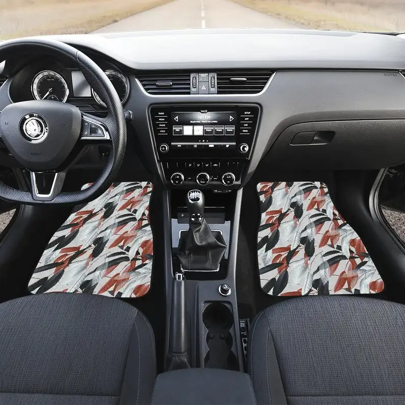 White Brown Feathers Car Floor Mats Set, Front and Back Floor Mats for Car, Car Accessories
White Brown Feathers Car Floor Mats Set, Front and Back Floor Mats for Car, Car Accessories