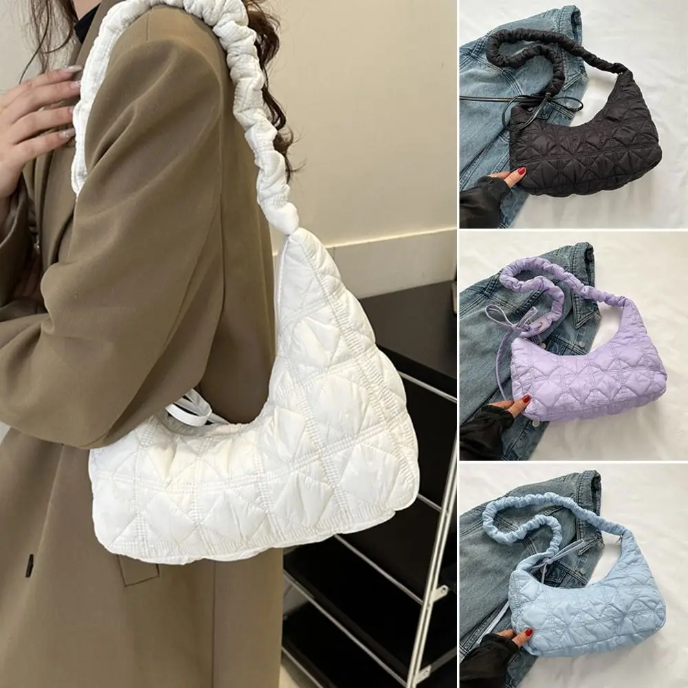 Solid Color Plaid Shoulder Bags Down Cotton Padded Lightweight Puffy Handbags Large Capacity Quilted Tote Bags Women Girls
Solid Color Plaid Shoulder Bags Down Cotton Padded Lightweight Puffy Handbags Large Capacity Quilted Tote Bags Women Girls