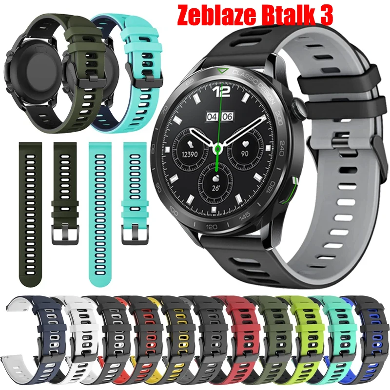 Sports Rubber Strap for Zeblaze Btalk 3 Swim Silicone Soft Watchband 20mm 22mm Belt Replacement Accessorie
Sports Rubber Strap for Zeblaze Btalk 3 Swim Silicone Soft Watchband 20mm 22mm Belt Replacement Accessorie