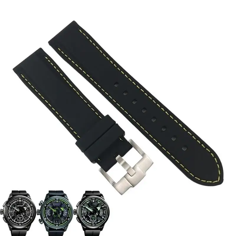 

Ремешок PCAVO силиконовый для наручных часов, спортивный браслет для часов Citizen Seiko SKX Tissot Lon-gines Omega IWC 23 мм 24 мм, 19 мм 20 мм 21 мм 22 мм