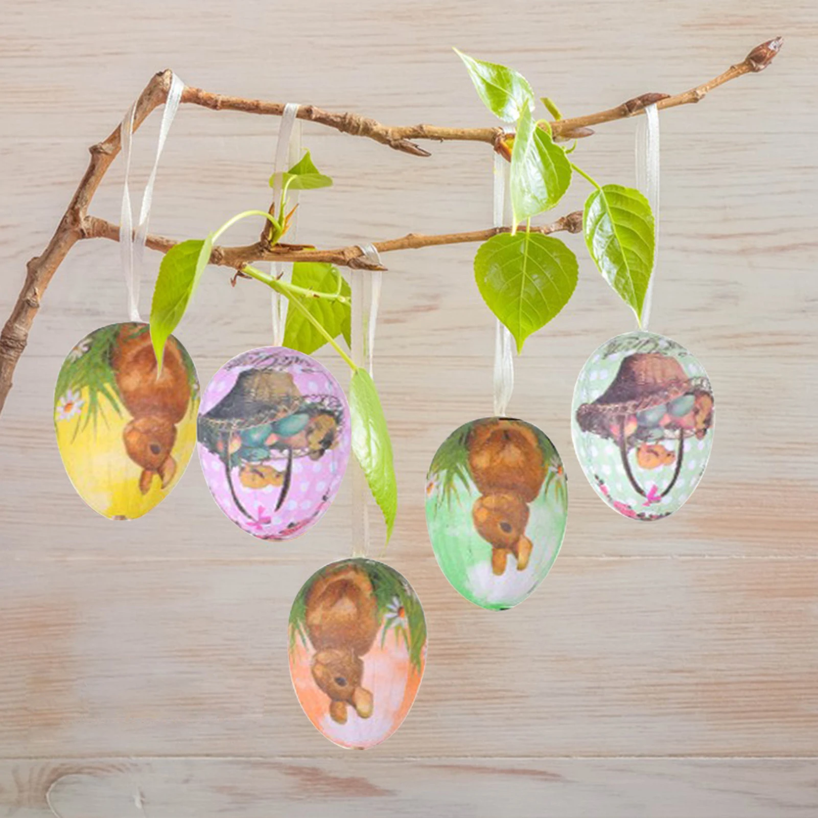 12Pcs Colorful Printed Easter Eggs with Basket Easter Pendant Hanging Easter Decorations 2024 Easter Party Supplies
12Pcs Colorful Printed Easter Eggs with Basket Easter Pendant Hanging Easter Decorations 2024 Easter Party Supplies