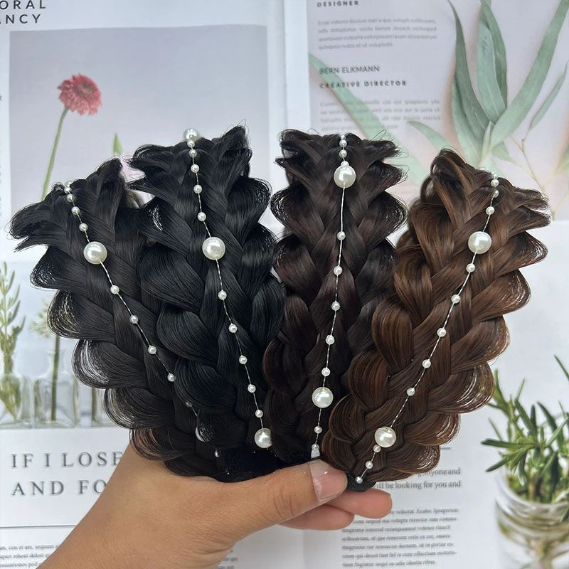 Summer Three-in-one Fishbone Very Widen Twist Braid Hairband Fashion Dance Special Non-slip Handmade Pearl Chain Braid Hairband
Summer Three-in-one Fishbone Very Widen Twist Braid Hairband Fashion Dance Special Non-slip Handmade Pearl Chain Braid Hairband