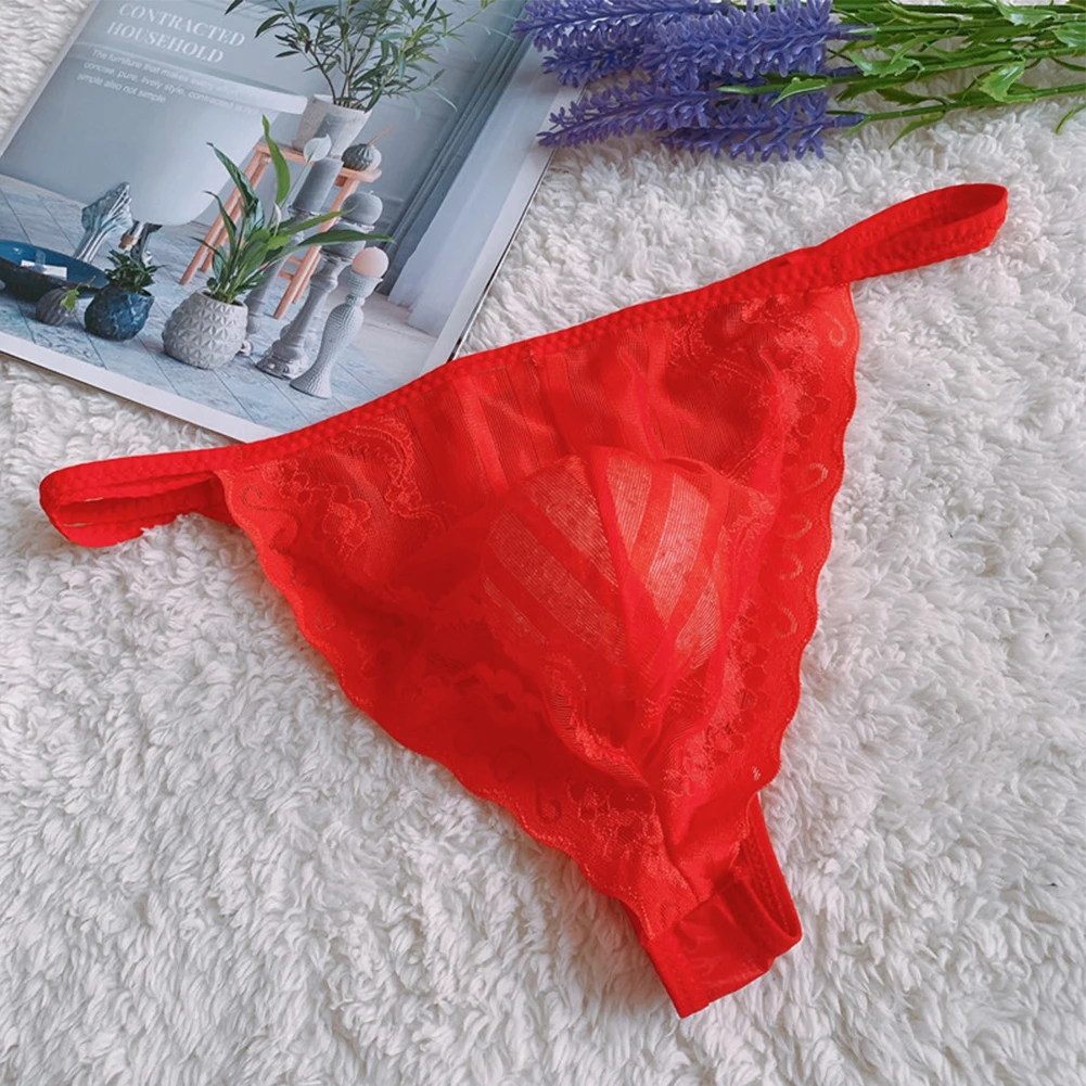 Sexy Men Lace Temptation Transparent Briefs U-convex T-Back Lingerie Thongs G-Strings Male Pouch Low Rise Underwear Jockstrap
Sexy Men Lace Temptation Transparent Briefs U-convex T-Back Lingerie Thongs G-Strings Male Pouch Low Rise Underwear Jockstrap