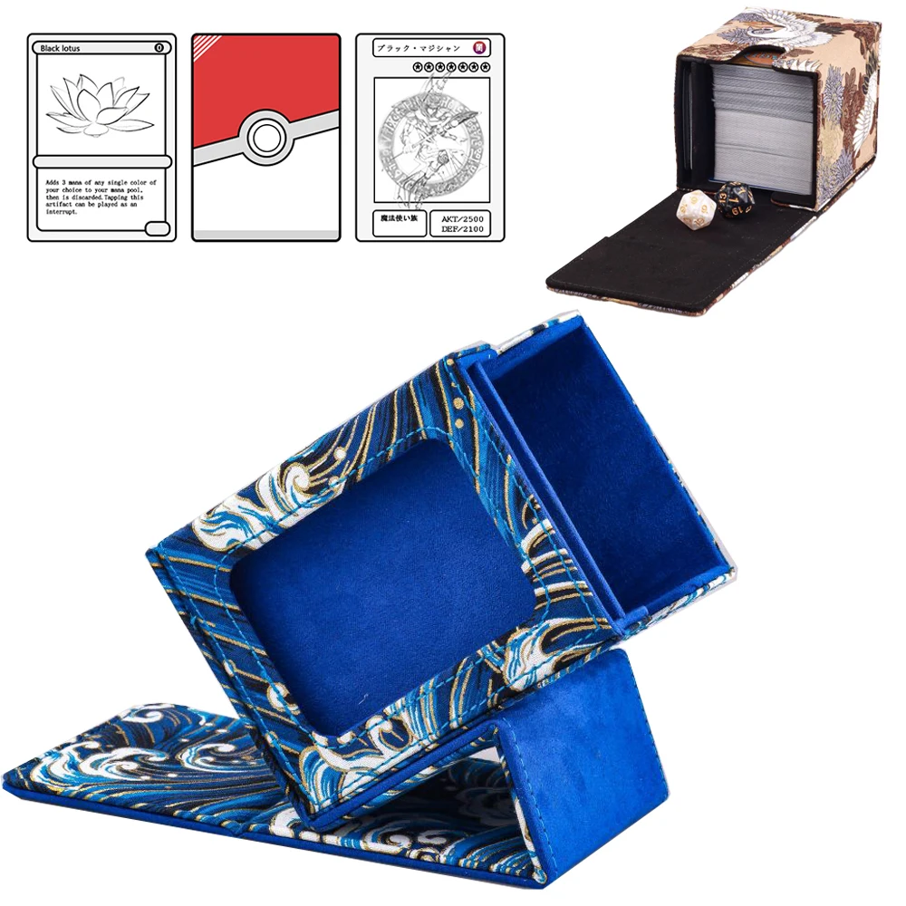120+ PU Game PTCG Card Deck Storage Box MTG YuGiOh Board Games Commander Card Carrying Organiser Case Trading Card Deck Box
120+ PU Game PTCG Card Deck Storage Box MTG YuGiOh Board Games Commander Card Carrying Organiser Case Trading Card Deck Box