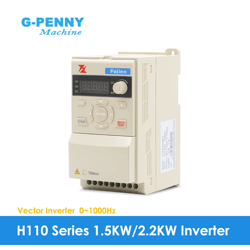 

Vector Inverter 1.5kw/2.2kw Fuling H110 Series VFD 0~1000Hz Frequency Converter for CNC Spindle Water Pump Other 3 Phase Motors