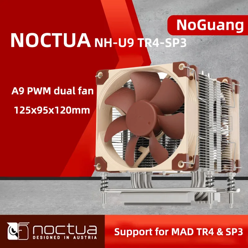

Noctua NH-U9 TR4-SP3 CPU Radiator Support AMD TR4 & SP2 A9 PWM Fan