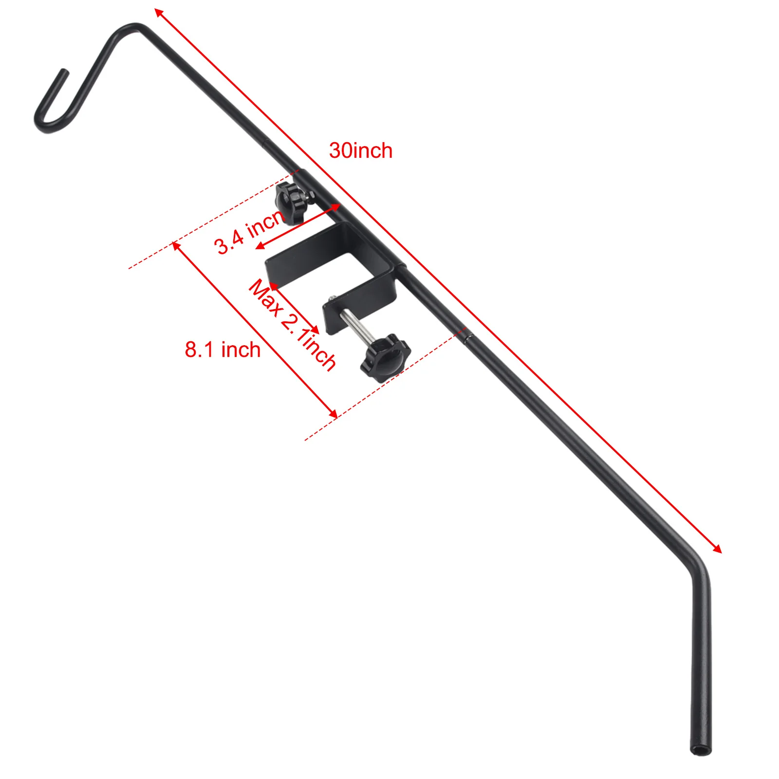 Heavy Duty Adjustable Deck Hook for Bird Feeders and More 30 Inch Garden Shepherd's Hook with 360 Degree Rotation
Heavy Duty Adjustable Deck Hook for Bird Feeders and More 30 Inch Garden Shepherd's Hook with 360 Degree Rotation