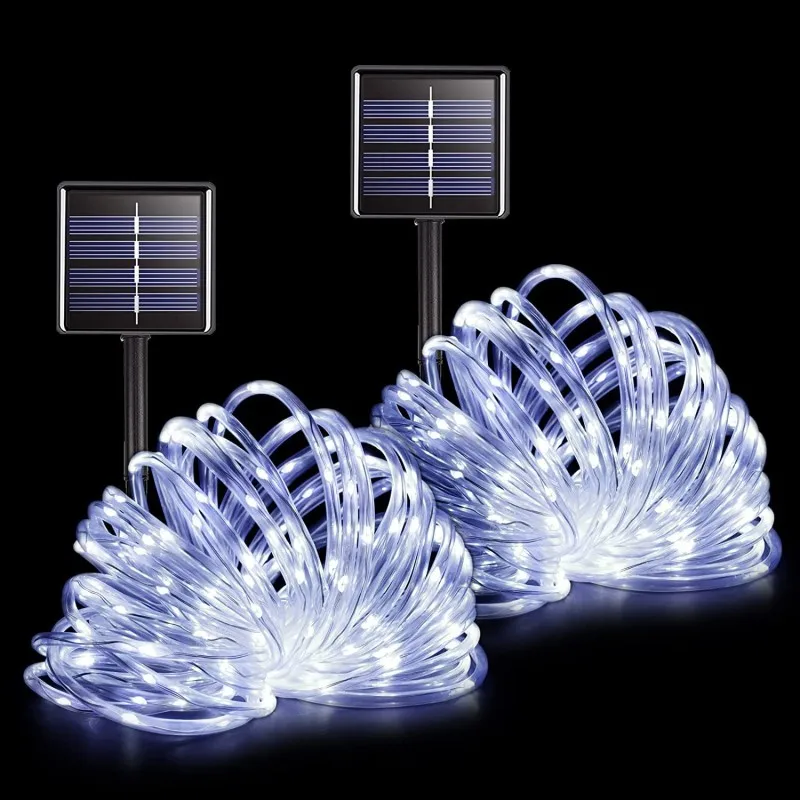 Christmas LED Solar Tube Light PVC Rainbow Tube Outdoor Waterproof LED Solar Light Outdoors Decorative Colored Lamp
Christmas LED Solar Tube Light PVC Rainbow Tube Outdoor Waterproof LED Solar Light Outdoors Decorative Colored Lamp