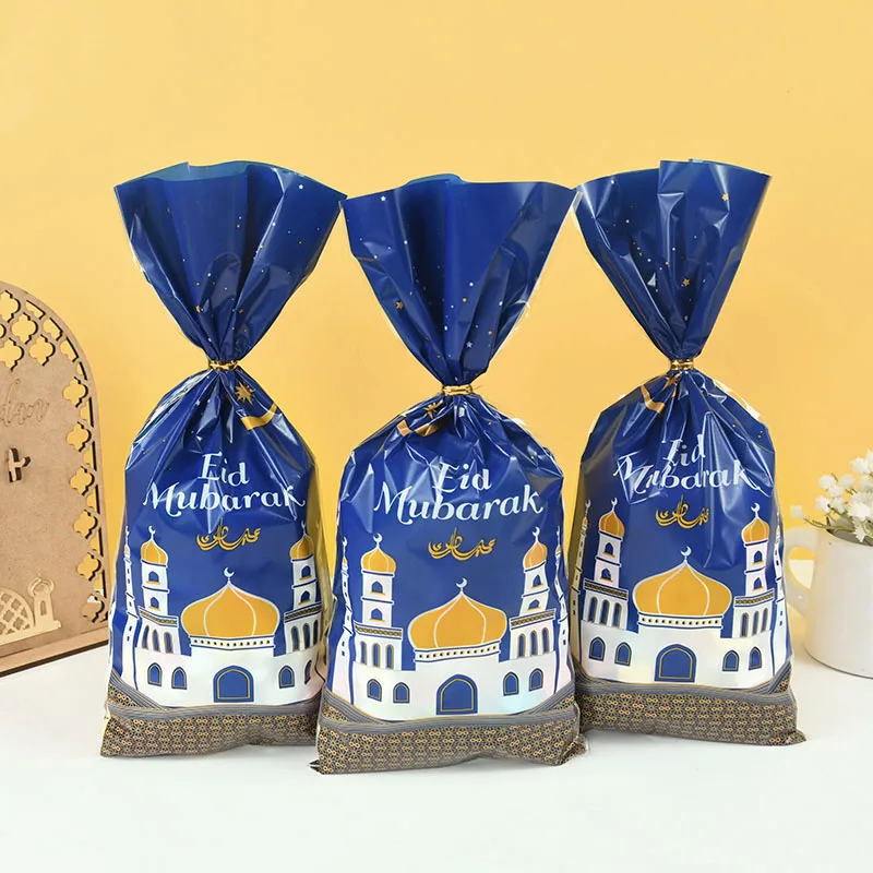 25/50pcs Eid Mubarak Gift Bags Ramadan Kareem Candy Cookies Bag Plastic Packing Bag Islamic Muslim Festival Party Decor Supplies
25/50pcs Eid Mubarak Gift Bags Ramadan Kareem Candy Cookies Bag Plastic Packing Bag Islamic Muslim Festival Party Decor Supplies