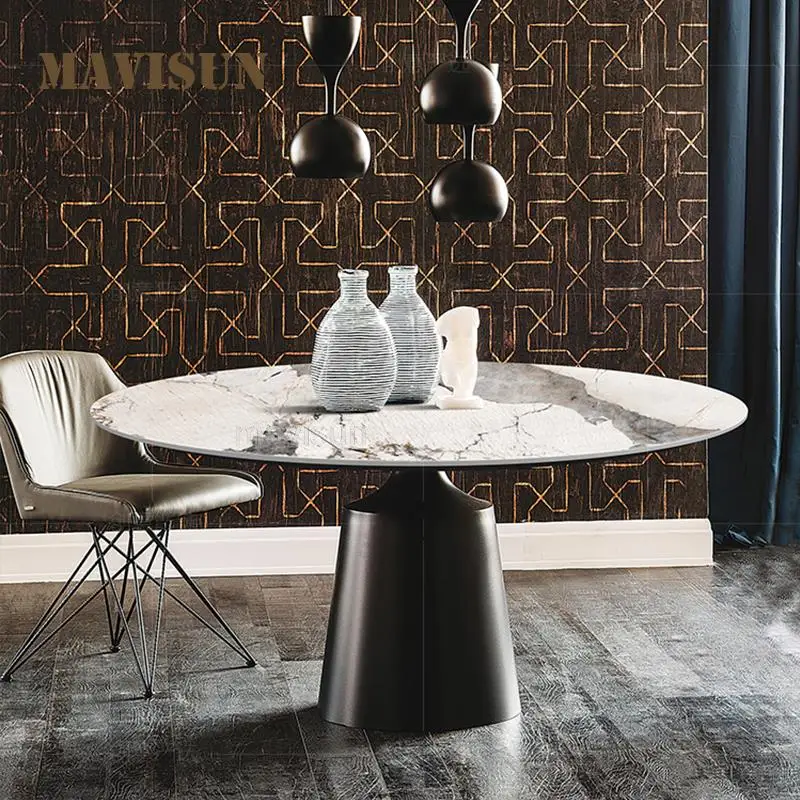Bright Rock Slab Round Table Italian Light Luxury Home Postmodern Round Salon Table Turntable Living Room Balcony Furniture
Bright Rock Slab Round Table Italian Light Luxury Home Postmodern Round Salon Table Turntable Living Room Balcony Furniture