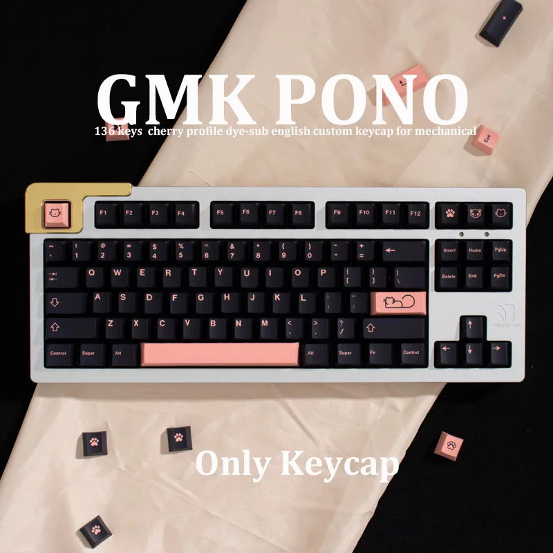 

GMK PONO Large Set Cherry Profile PBT Keycap DYE-SUB English Custom Personality Keycaps For Mechanical Keyboard 61/64/68/75/84