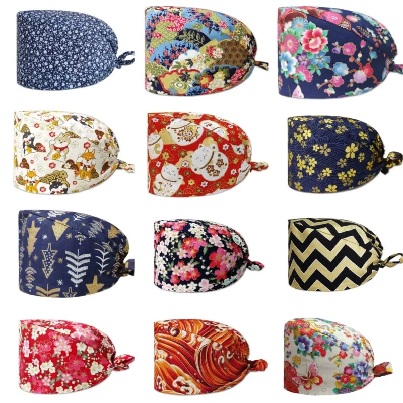 Thin Printed nurse hat female Cotton scrub cap operating room hat hospital chemotherapy wrap head cap doctor Surgical hat unisex
Thin Printed nurse hat female Cotton scrub cap operating room hat hospital chemotherapy wrap head cap doctor Surgical hat unisex