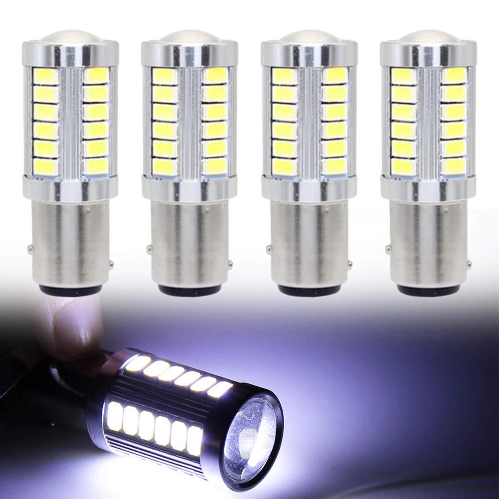 Tail Brake Headlights Headlights Turn Signal Light Universal White 1157 33SMD 4x Bulbs LED Stop Backup Reverse
Tail Brake Headlights Headlights Turn Signal Light Universal White 1157 33SMD 4x Bulbs LED Stop Backup Reverse