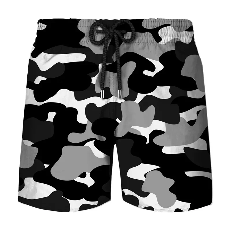 

Camouflage 3d Print Beach Shorts Men Summer Surfing Board Shorts Boys Quick Dry Swimming Trunks Street Camo Sports Short Pants