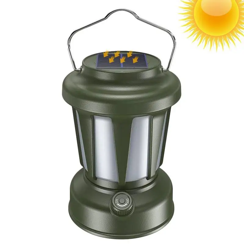 

Tent Lanterns For Camping Solar Rechargeable Lanterns For Camping IPX4 Waterproof Portable LED Camping Lantern 3 Light Modes