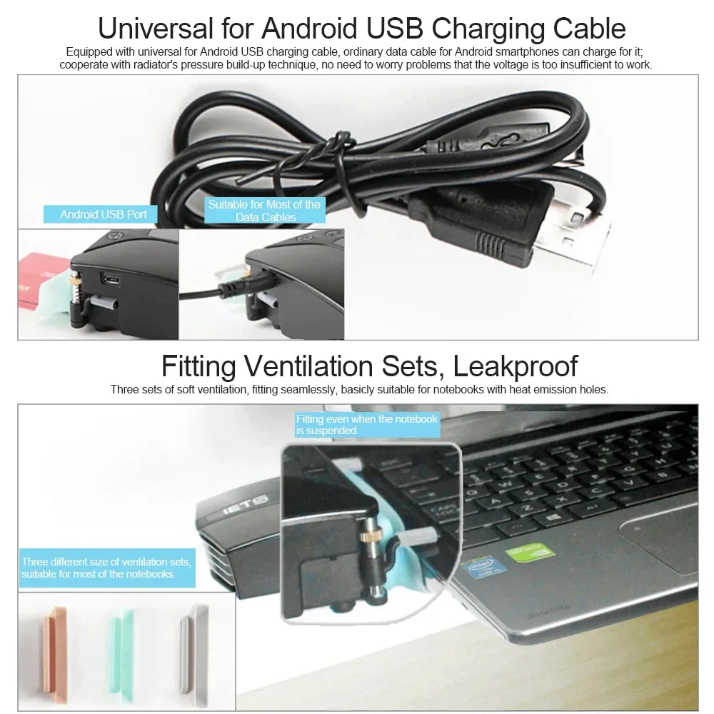 Laptop Fan Cooler with Temperature Display Notebook Radiator Rapid Cooling Adjustable Speed AutoTemp Detection for Gaming Laptop Laptop Fan Cooler with Temperature Display Notebook Radiator Rapid Cooling Adjustable Speed AutoTemp Detection for Gaming Laptop