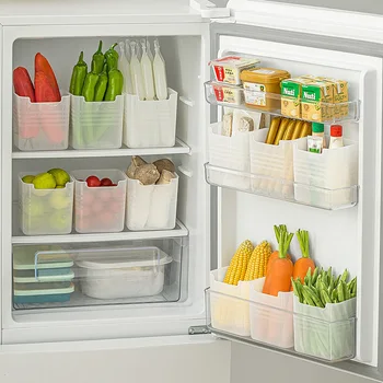 신선한 냉장고 문짝 정리함 통 선반 바구니, 과일 향신료 식품 용기 상자, 주방 케이스, 냉장고 보관함, 10 개