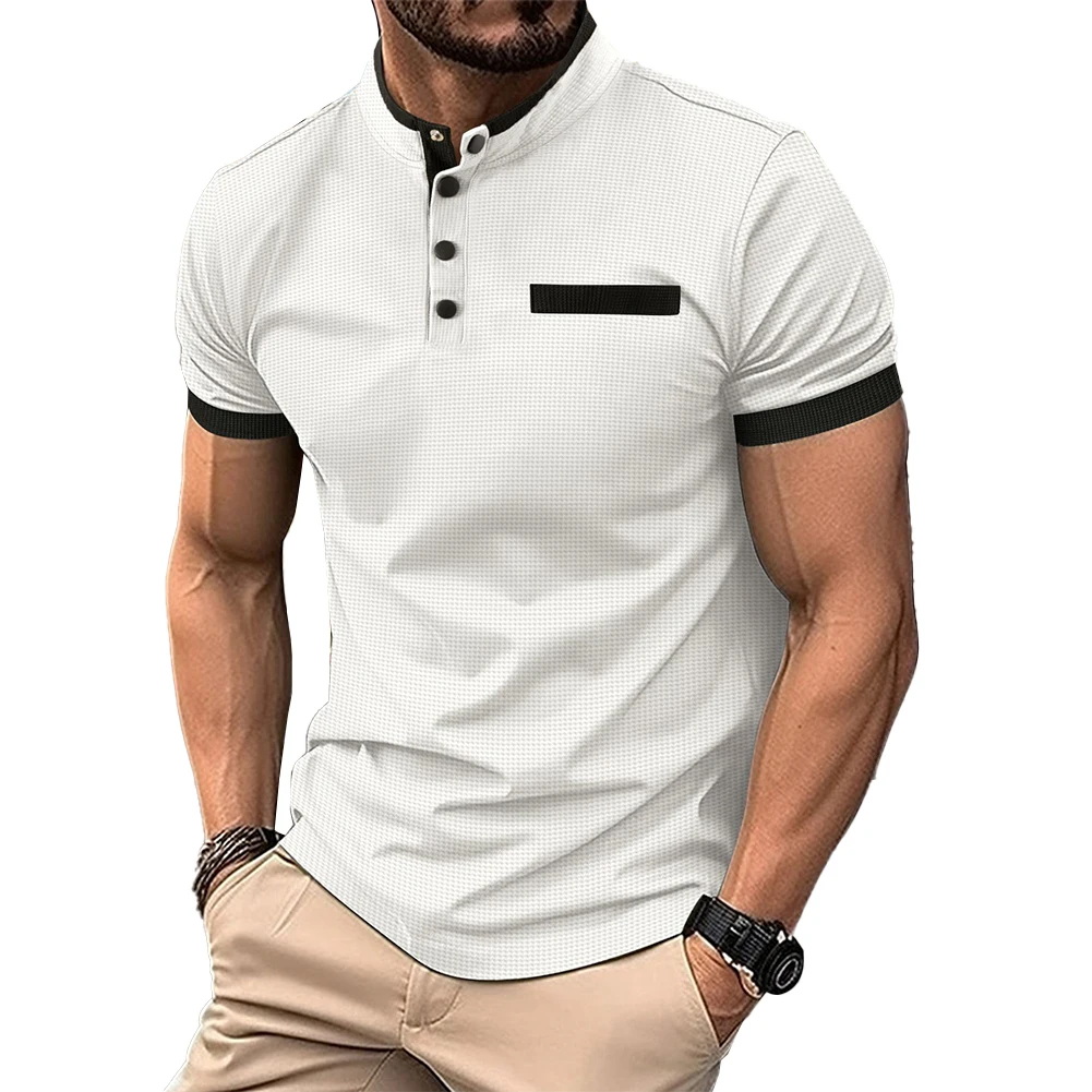 Comfy Fashion Daily Blouse Pullover Button Casual Chest Pocket Fitness Mens Muscle Short Sleeve V-Neck Workout
Comfy Fashion Daily Blouse Pullover Button Casual Chest Pocket Fitness Mens Muscle Short Sleeve V-Neck Workout