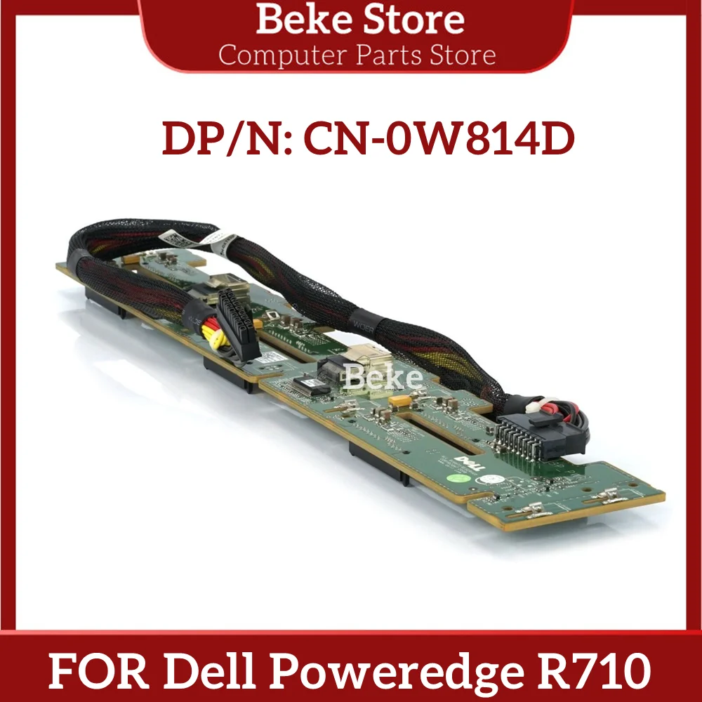 

Beke Original FOR Dell Poweredge R710 SAS Hard Drive Backplane Riser W814D 0W814D 6 Bay SAS SATA Hard Disc Drive Backplane Board