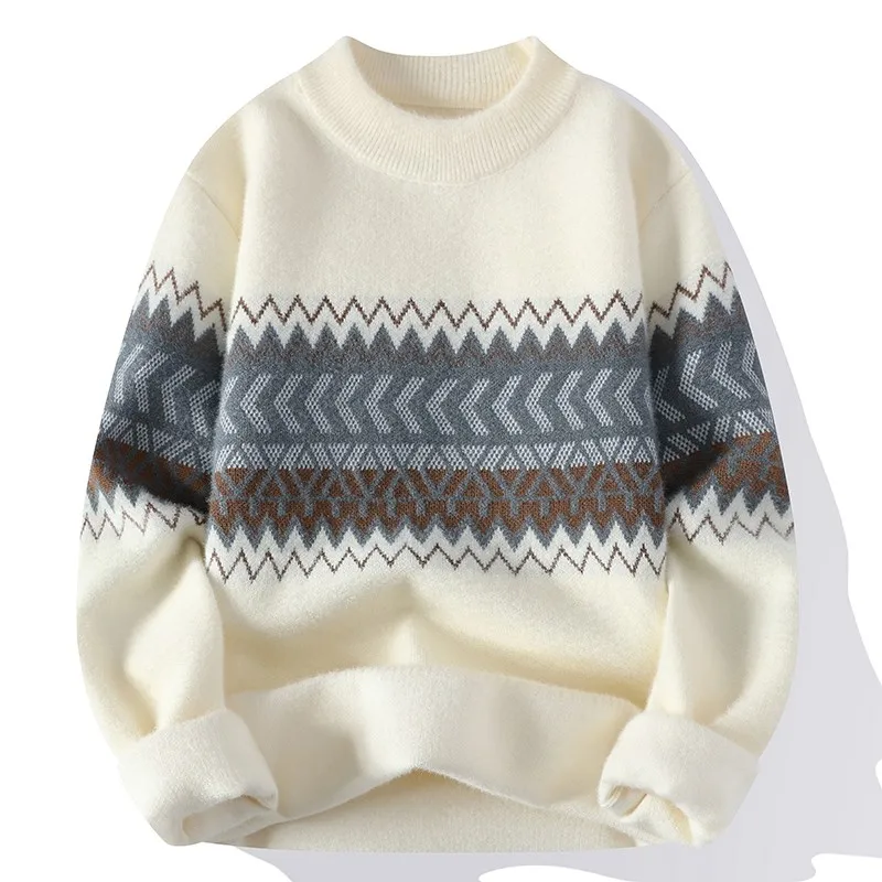 Fashion NEW Casusl Turtleneck Striped Sweaters Men's Clothing Winter New Loose All-match Warm Knitted Pullovers Tops
Fashion NEW Casusl Turtleneck Striped Sweaters Men's Clothing Winter New Loose All-match Warm Knitted Pullovers Tops