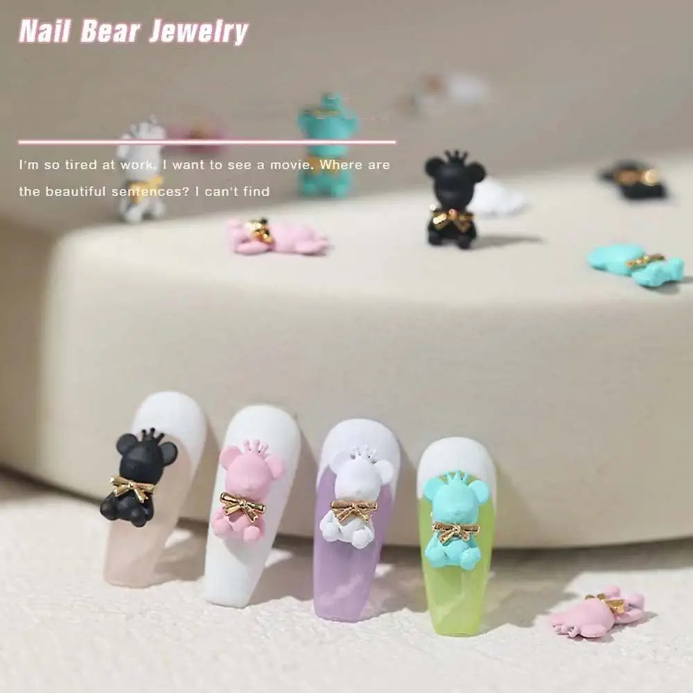 Cute DIY Resin Crown Bear Manicure Cartoon Nail Jewelry Nail Art Ornaments 3D Nail Art Charms Bear Nail Decoration
Cute DIY Resin Crown Bear Manicure Cartoon Nail Jewelry Nail Art Ornaments 3D Nail Art Charms Bear Nail Decoration