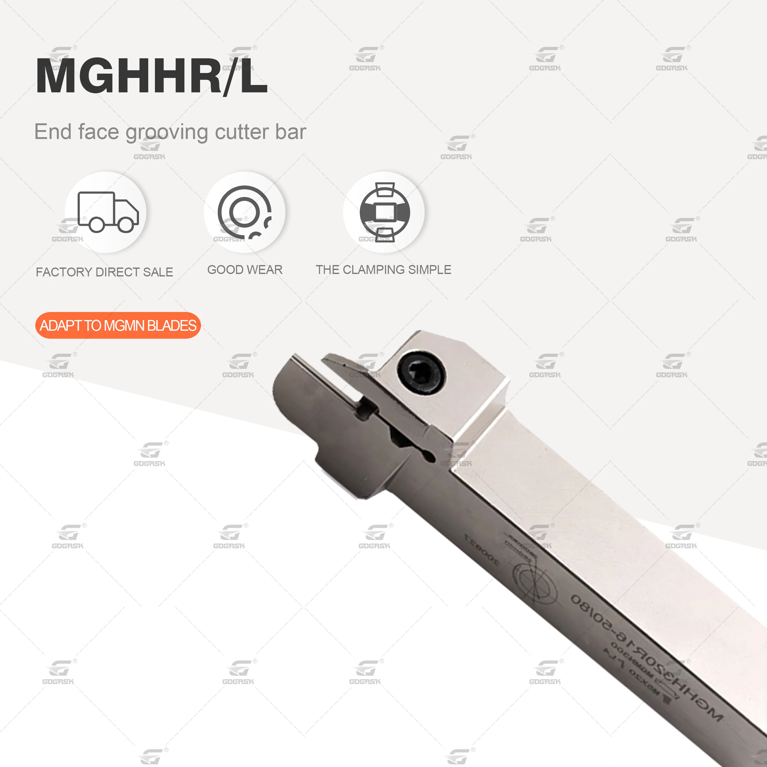 1 шт. белый держатель токарного инструмента MGHH420R MGHH525R, пружинный стальной токарный станок с ЧПУ, резец с торцевым пазом, подходит для карбидных вставок MGMN400/500
1 шт. белый держатель токарного инструмента MGHH420R MGHH525R, пружинный стальной токарный станок с ЧПУ, резец с торцевым пазом, подходит для карбидных вставок MGMN400/500