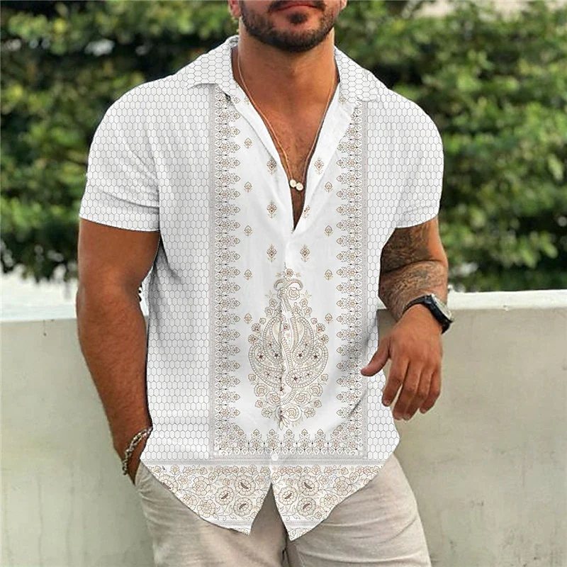 

Casual Floral Beach Men's Shirt Summer Short Sleeve Hawaiian Shirts For Man Plus Size Quick Dry Tee Shirt Men Clothes Camis