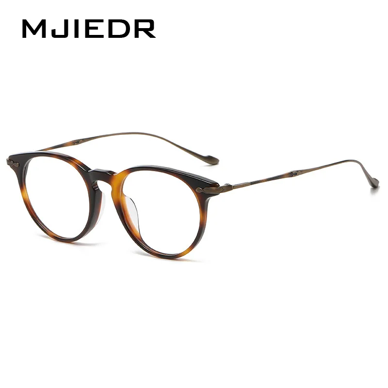 

Top Quality Designer Handmade Acetate Titanium Prescription Glasses Frames Men Women Retro Luxury Round Eyeglass Frame Eyewear