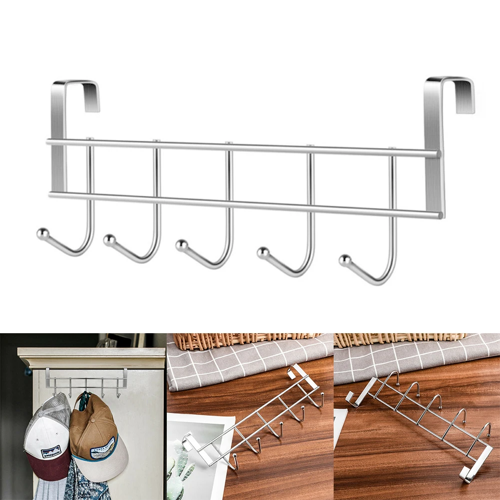 5 Hooks Over The Door Hooks Wash Room Hanger Clothes Towel Storage Holder Cabinet Door Back Hooks Cabinet Door Back Shelf
5 Hooks Over The Door Hooks Wash Room Hanger Clothes Towel Storage Holder Cabinet Door Back Hooks Cabinet Door Back Shelf