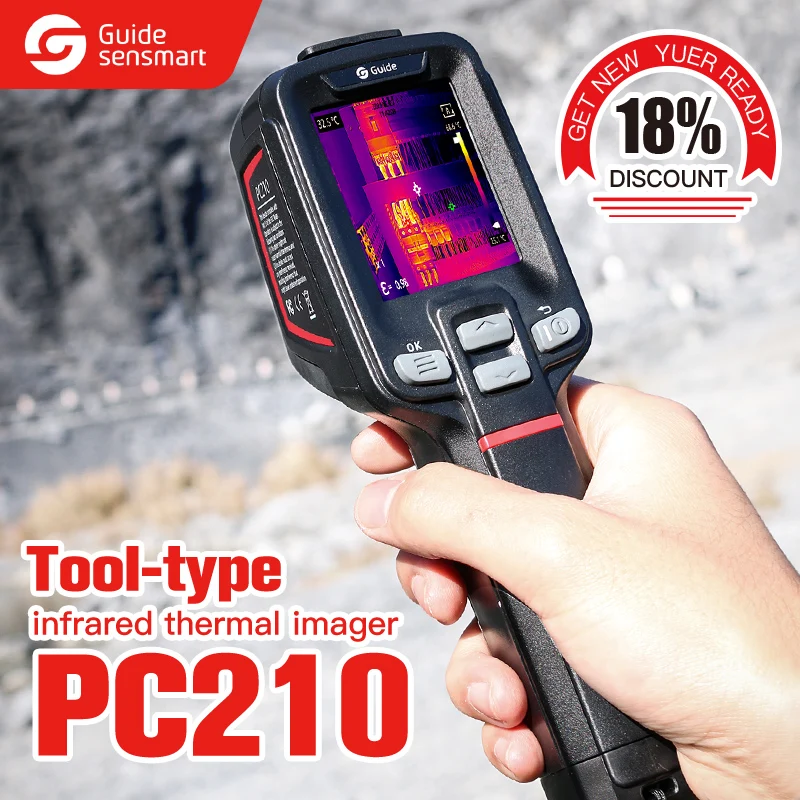 Thermal Imaging Camera Guide PC210 Digital Thermometer Night Vision Infrared Thermometer Handheld High Definition Thermal Camera
Thermal Imaging Camera Guide PC210 Digital Thermometer Night Vision Infrared Thermometer Handheld High Definition Thermal Camera