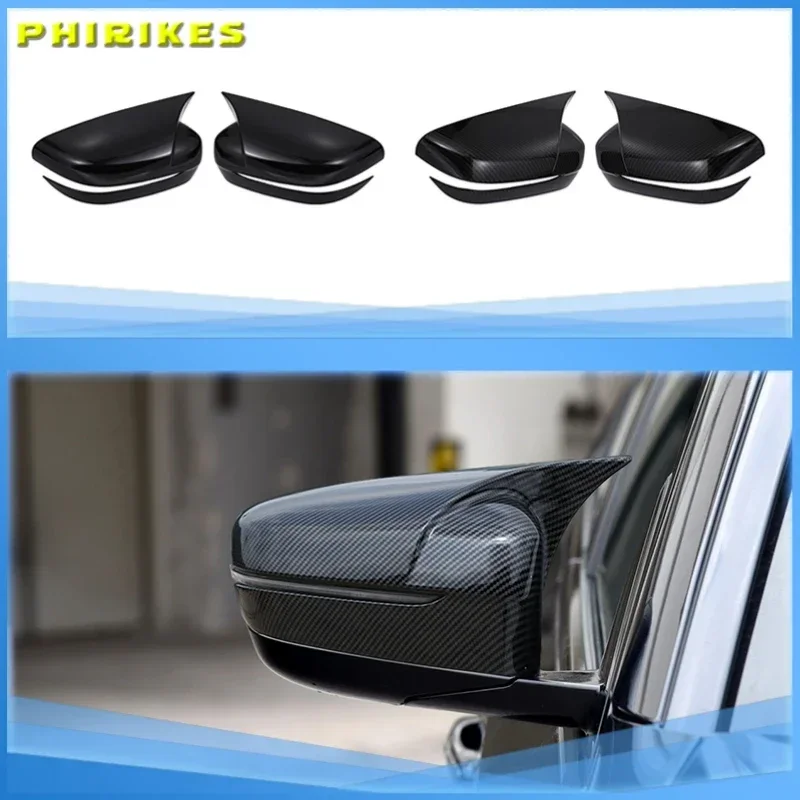 

Side Rearview Wing Mirror Cover Caps For BMW 4 5 7 8 Series G11 G12 G14 G15 G16 G22 G23 G24 G30 G31 G38 ABS Gloss Black