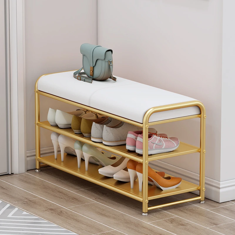 Living Room Shoe Changing Stool Iron Simple Luxury Soft Bags Shoe Rack Shelf Shoes Organizers Shoe Storage Bench Dorm Furniture
Living Room Shoe Changing Stool Iron Simple Luxury Soft Bags Shoe Rack Shelf Shoes Organizers Shoe Storage Bench Dorm Furniture