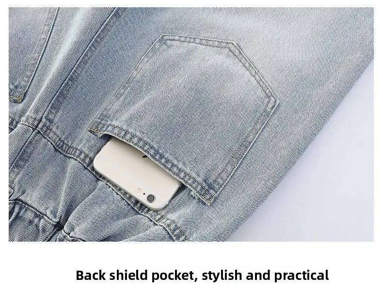 بنطلون جينز واسع الساق للفتيات بخصر مرتفع وطويل، ملابس أطفال عصرية متعددة الاستخدامات لفصل الخريف من ماركة يو بيجيا مع حزام مطرز بنطلون جينز واسع الساق للفتيات بخصر مرتفع وطويل، ملابس أطفال عصرية متعددة الاستخدامات لفصل الخريف من ماركة يو بيجيا مع حزام مطرز