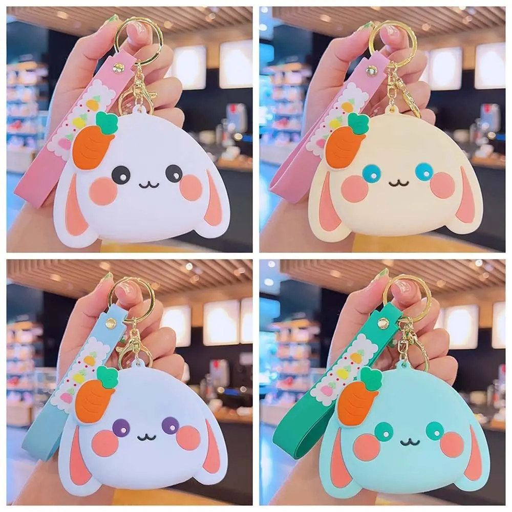 Carrot Rabbit Coin Purse Bag Pendant Silicone Small Earphone Bag Card Bag With Keychain Animal Key Rings Female/Children
Carrot Rabbit Coin Purse Bag Pendant Silicone Small Earphone Bag Card Bag With Keychain Animal Key Rings Female/Children