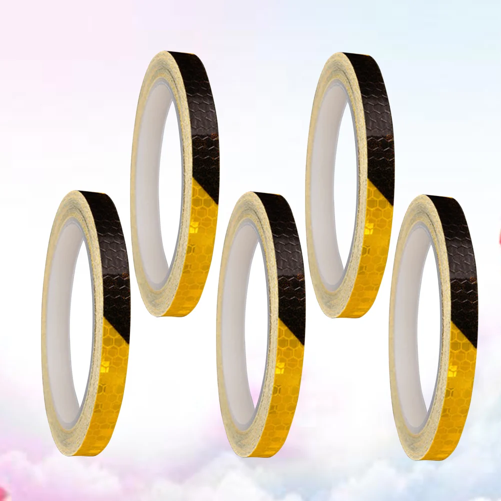 Black Yellow Reflective Tape, 5Pcs Reflective Stickers- 262 Waterproof Safety Tape- Outdoor Safety Warning Lighting Sticker for 
Black Yellow Reflective Tape, 5Pcs Reflective Stickers- 262 Waterproof Safety Tape- Outdoor Safety Warning Lighting Sticker for