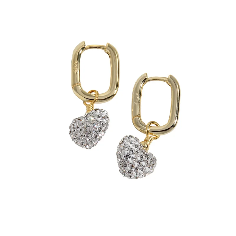 Light Luxury Versatile, Popular Design, Loving Heart, Full Diamond Earrings, 925 Sterling Silver Earrings, Female
Light Luxury Versatile, Popular Design, Loving Heart, Full Diamond Earrings, 925 Sterling Silver Earrings, Female