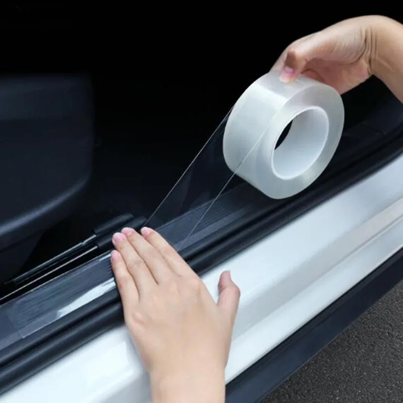 

Car Trunk Sill Scuff Protector Film Door Edge Protective For Toyota Camry Highlander RAV4 C-HR Crown Reiz Corolla Vios Yaris L