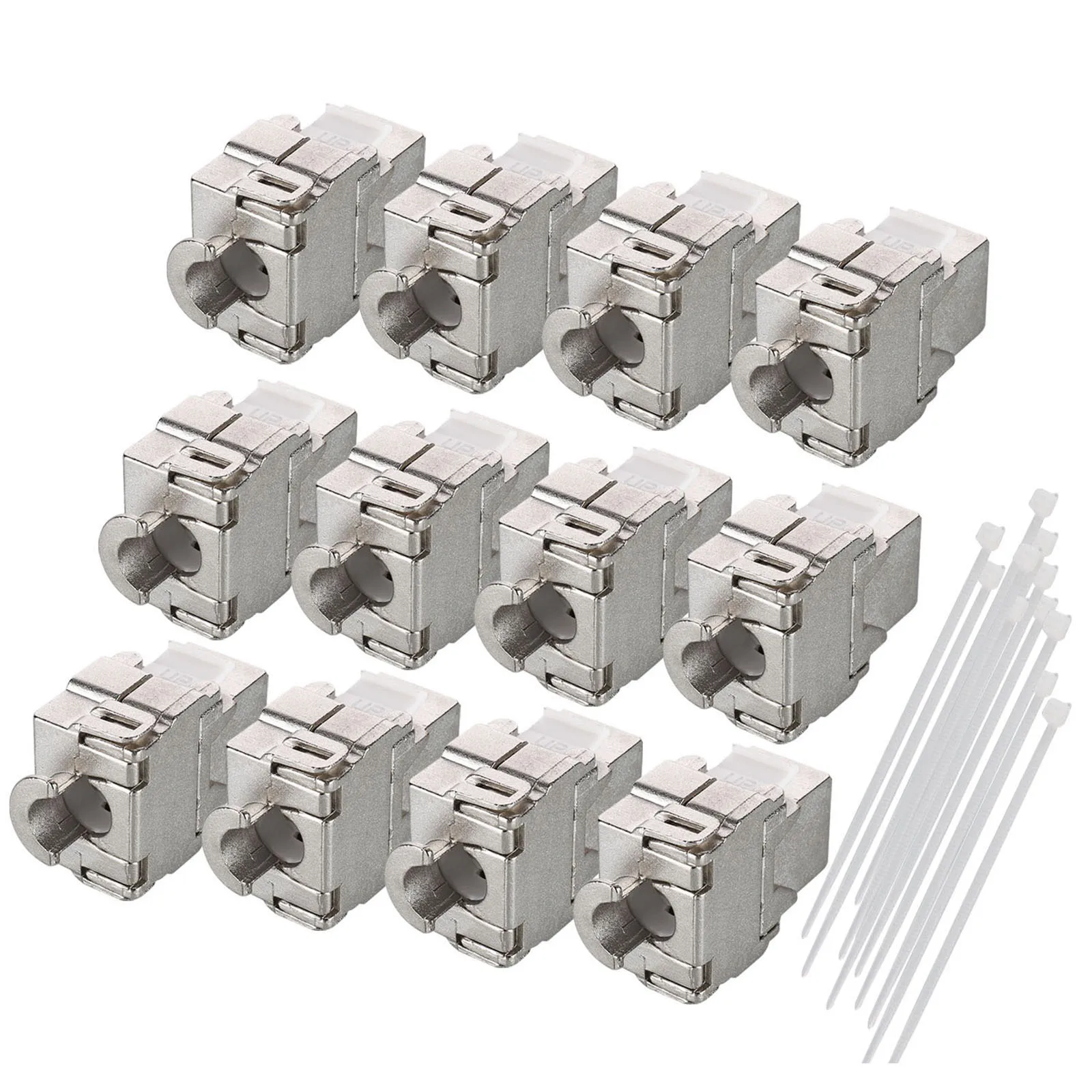 Trustworthy 12PC Zinc Alloy CAT6A STP Network Adapter Module Up to 500 MHz Bandwidth for Integrated Wiring Projects
Trustworthy 12PC Zinc Alloy CAT6A STP Network Adapter Module Up to 500 MHz Bandwidth for Integrated Wiring Projects