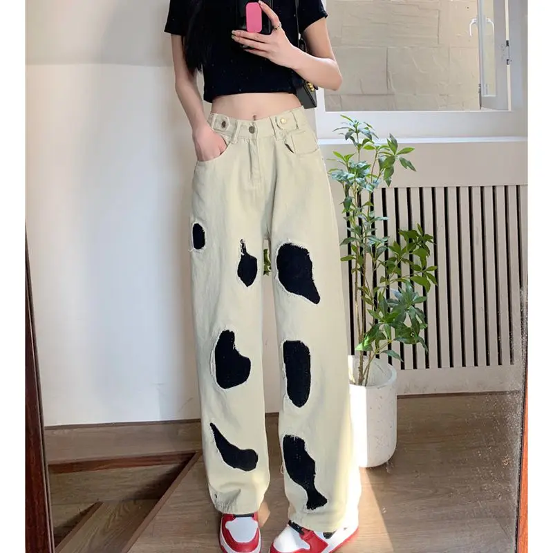 2022 Spring and Autumn Jeans Pants Sense of Design Retro Hole High Waist Show Thinness Straight Cylinder Easy Free Shipping
2022 Spring and Autumn Jeans Pants Sense of Design Retro Hole High Waist Show Thinness Straight Cylinder Easy Free Shipping